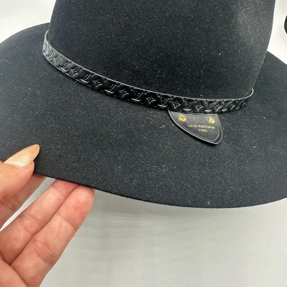 Louis Vuitton Chapeau Fedora Lv Everfelt  Hat Black Size SMALL Out Of Stock - Picture 5 of 7